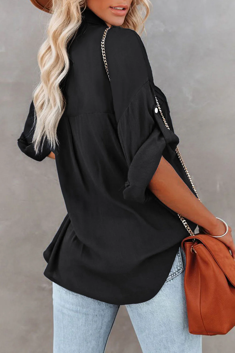 Keep it classy! Black Button up shirt